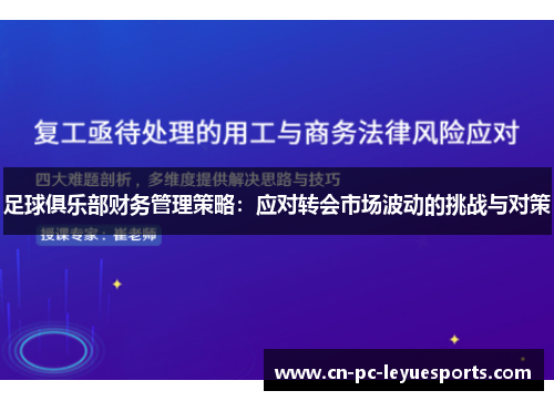 足球俱乐部财务管理策略：应对转会市场波动的挑战与对策