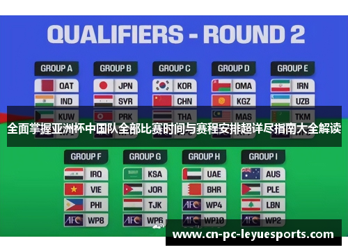 全面掌握亚洲杯中国队全部比赛时间与赛程安排超详尽指南大全解读 全面掌握亚洲杯中国队全部比赛时间与赛程安排超详尽指南大全解读